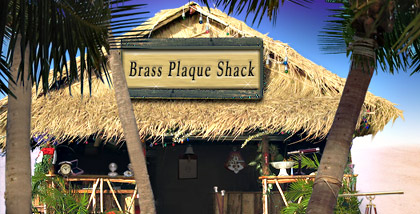 Brass Plaque Shack logo graphic